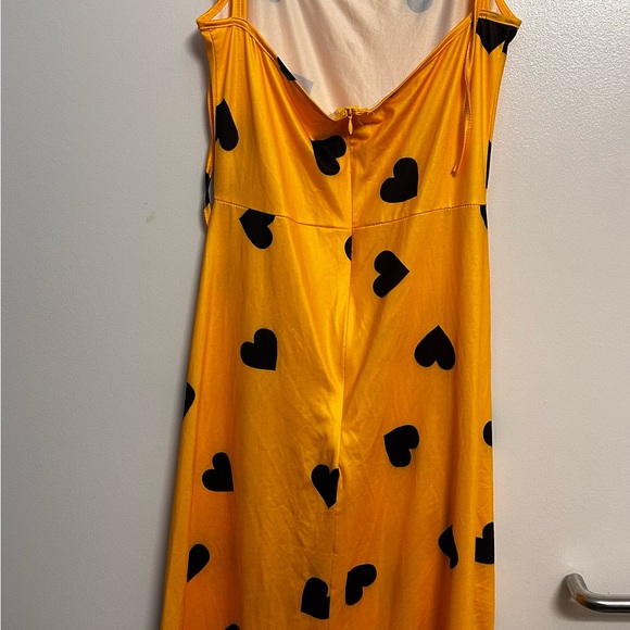 Loreal Girl Yellow Heart Dress Medium NWOT - Picture 2 of 5